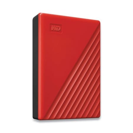 Western Digital My Passport External Hard Drive, 4 Tb, Usb 3.2, Red BPKJ0040BRD
